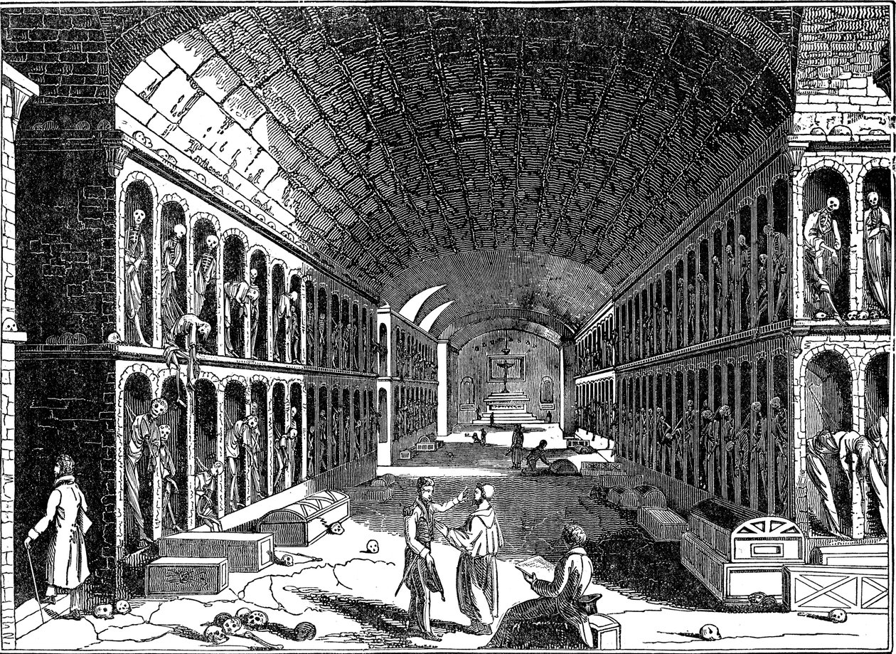 Katakombe des Kapuzinerklosters, Palermo, Sizilien, 1833 von Unbekannt