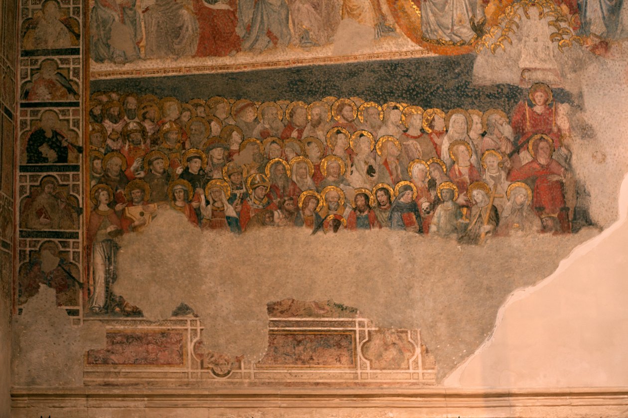 Kathedrale (Catedral de Santa María). Der Kreuzgang. Die Kapelle (San Blas). Wandmalereien. von Unbekannt