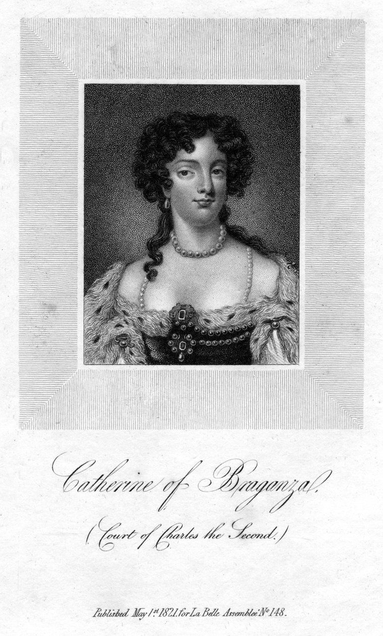 Catherine von Braganza, Königin von König Karl II. von England, 1821 von Unbekannt