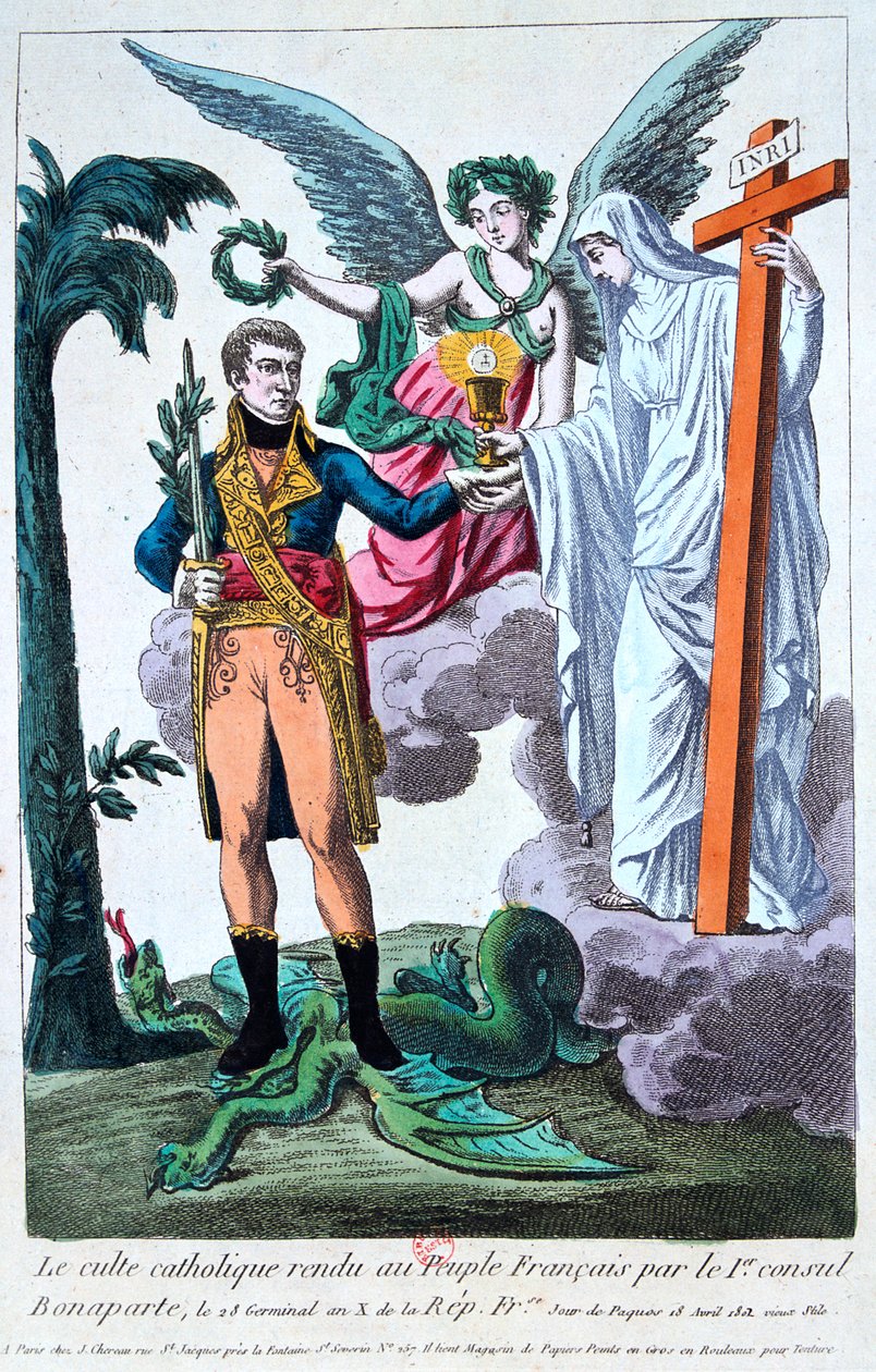 Katholischer Gottesdienst, zurückgegeben an das französische Volk durch den 1. Konsul Bonaparte, 19. Jahrhundert von Unbekannt