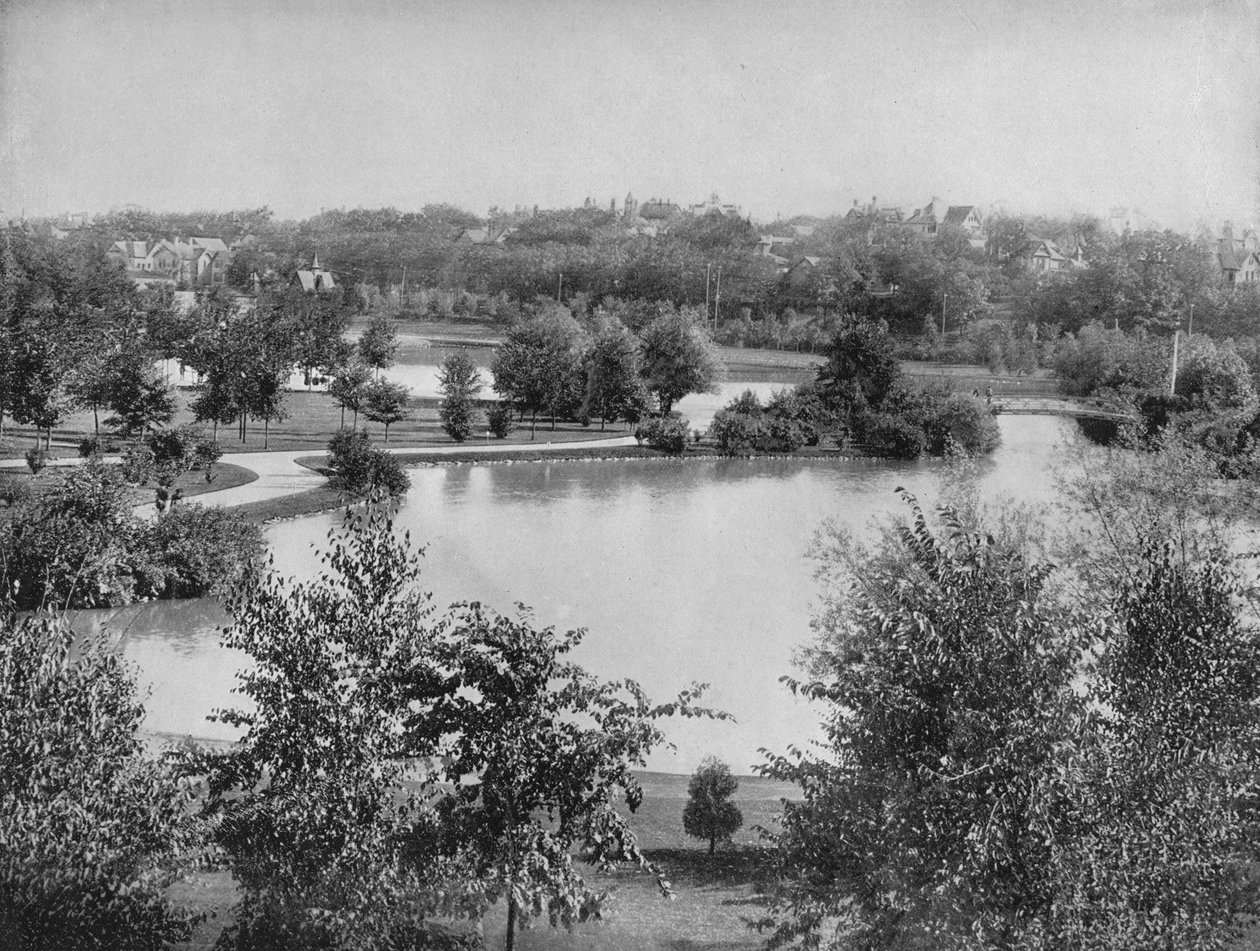 Central Park, Minneapolis, um 1897 von Unbekannt