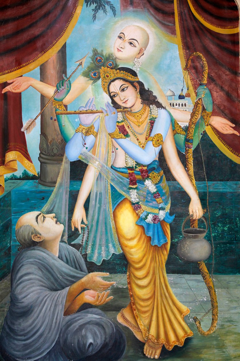 Chaityana Mahaprahbu, ein Vaishnava-Heiliger und Sozialreformer des 15. Jahrhunderts, Vrindavan, Indien von Unbekannt