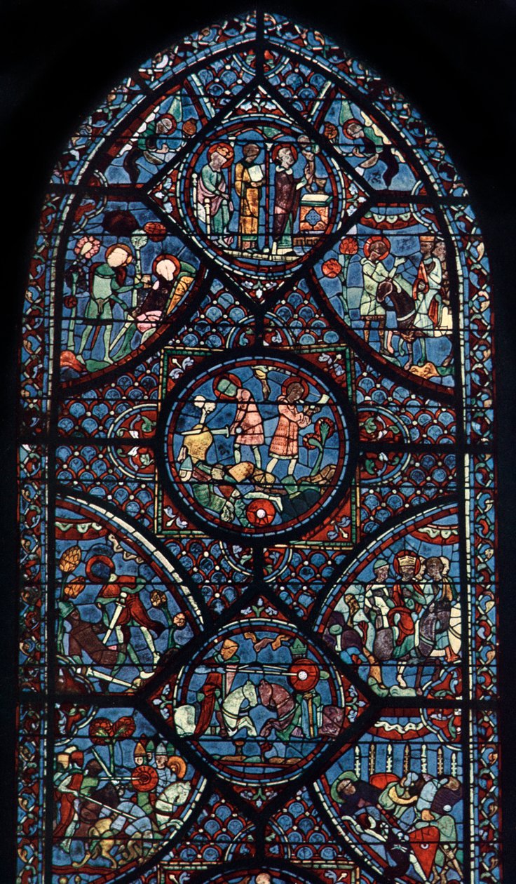Karl der Große Fenster, Kathedrale von Chartres, Frankreich, um 1225 von Unbekannt