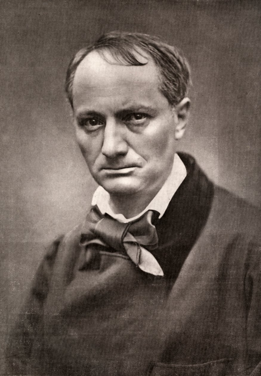 Charles Baudelaire, einflussreicher französischer Dichter, Kritiker und Übersetzer, Mitte des 19. Jahrhunderts von Unbekannt