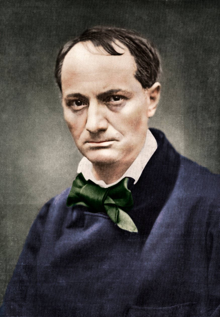 Charles Baudelaire, einflussreicher französischer Dichter, Kritiker und Übersetzer, Mitte des 19. Jahrhunderts von Unbekannt
