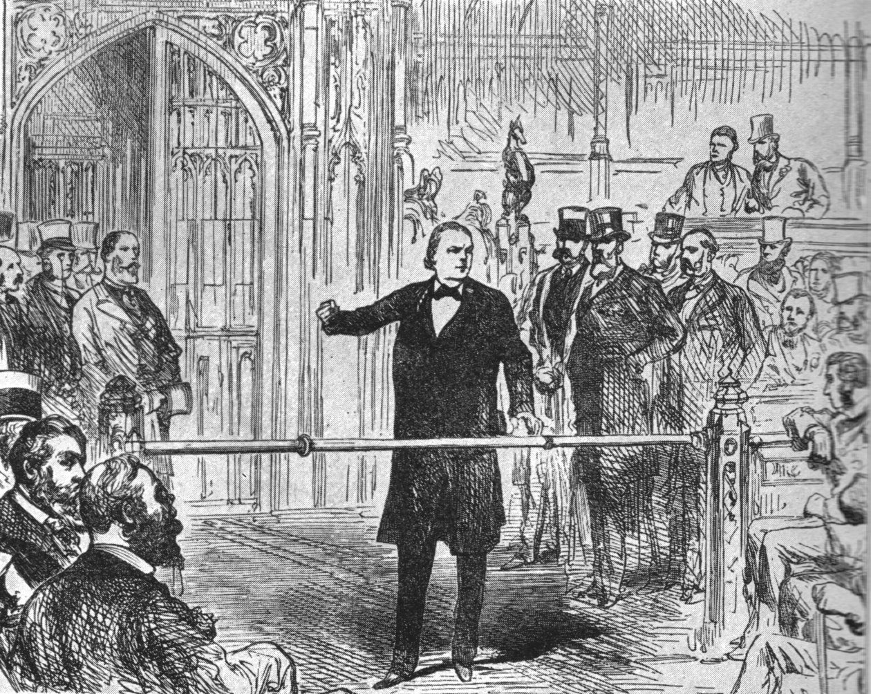 Charles Bradlaugh... Beansprucht das Recht, die Bestätigung der Treue abzulegen... von Unbekannt