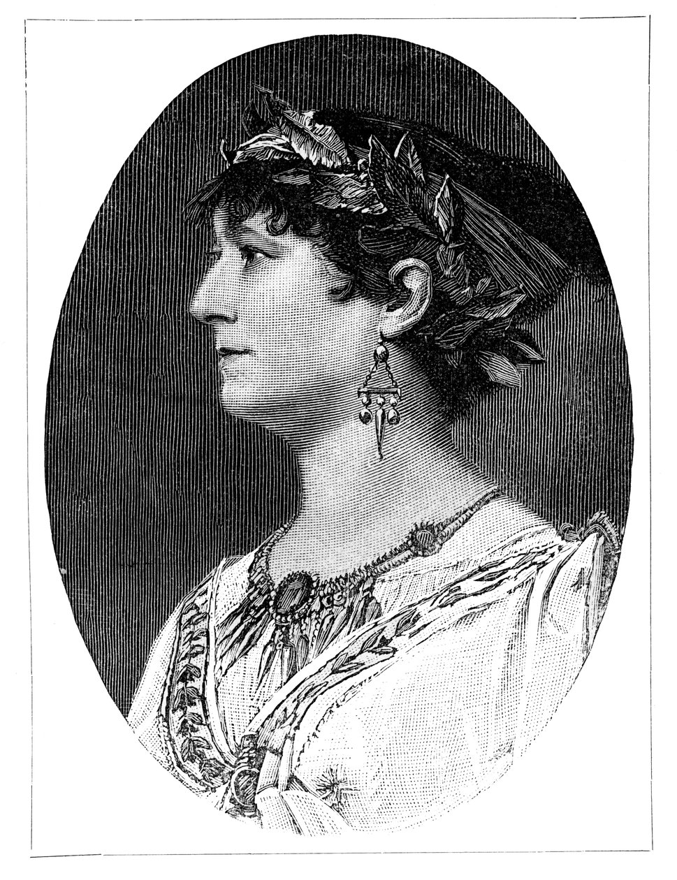 Charlotte Wolter, österreichische Schauspielerin des 19. Jahrhunderts, 1900 von Unbekannt