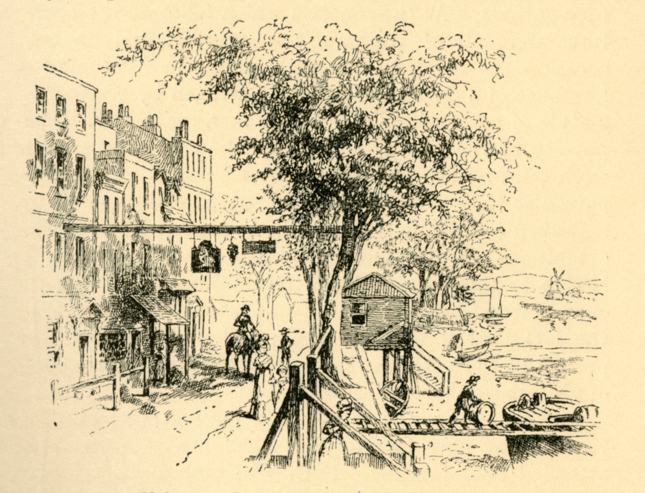 Chelsea war damals ein Dorf am Flussufer, 1907 von Unbekannt