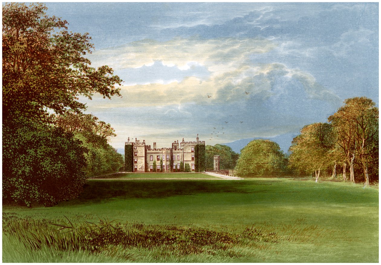 Chillingham Castle, Northumberland, Heimat des Earl of Tankerville, ca. 1880 von Unbekannt