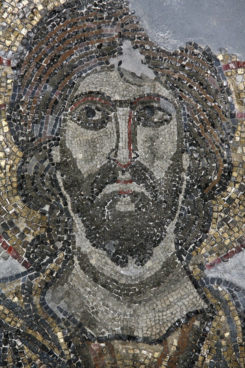 Christus-Mosaik in der Golgatha-Kapelle der Grabeskirche, Jerusalem, Israel von Unbekannt