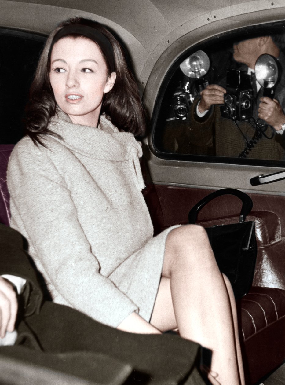 Christine Keeler kommt am Old Bailey an, London von Unbekannt