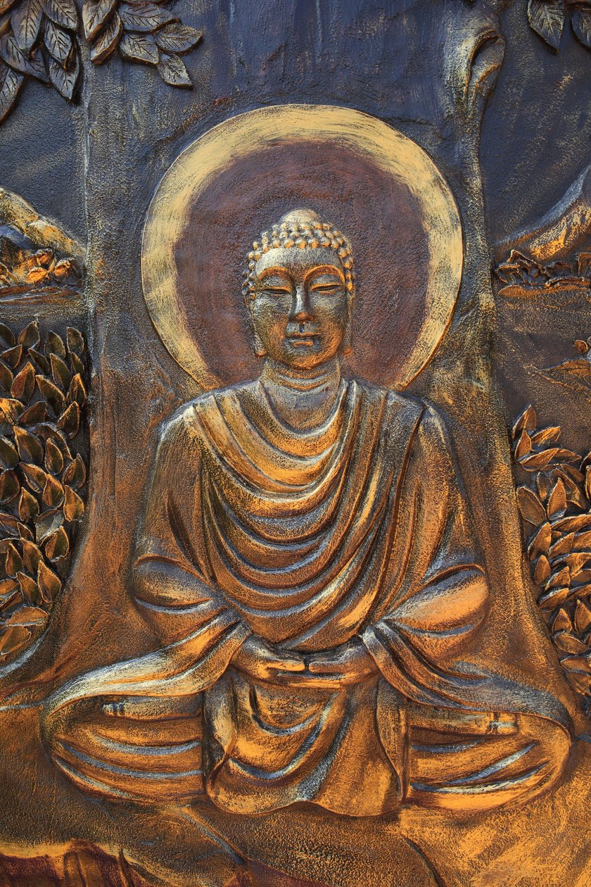 Chua Thien Lam Go buddhistische Pagode, Shakyamuni Buddha in Meditationshaltung, Thay Ninh, Vietnam von Unbekannt