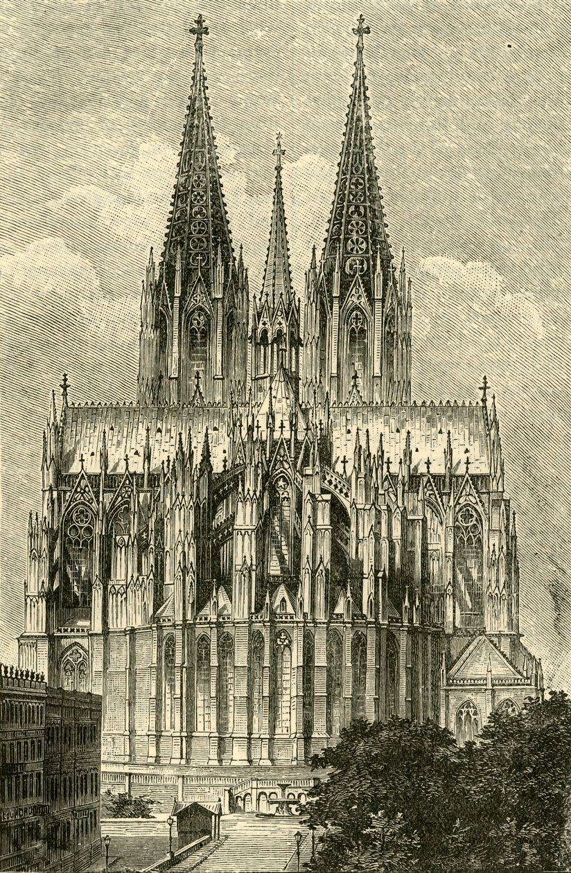 Kölner Dom, von Osten, 1890 von Unbekannt