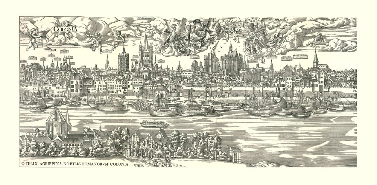 Köln am Rhein im Jahr 1530 von Unbekannt