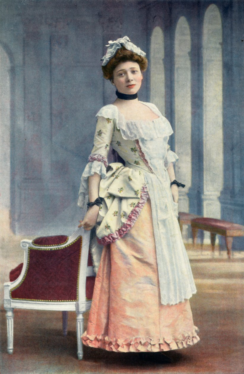 Comédie-Française. Mlle. Marie Leconte. Rolle der Lisette. - Das Spiel der Liebe und des Zufalls, 1904 von Unbekannt