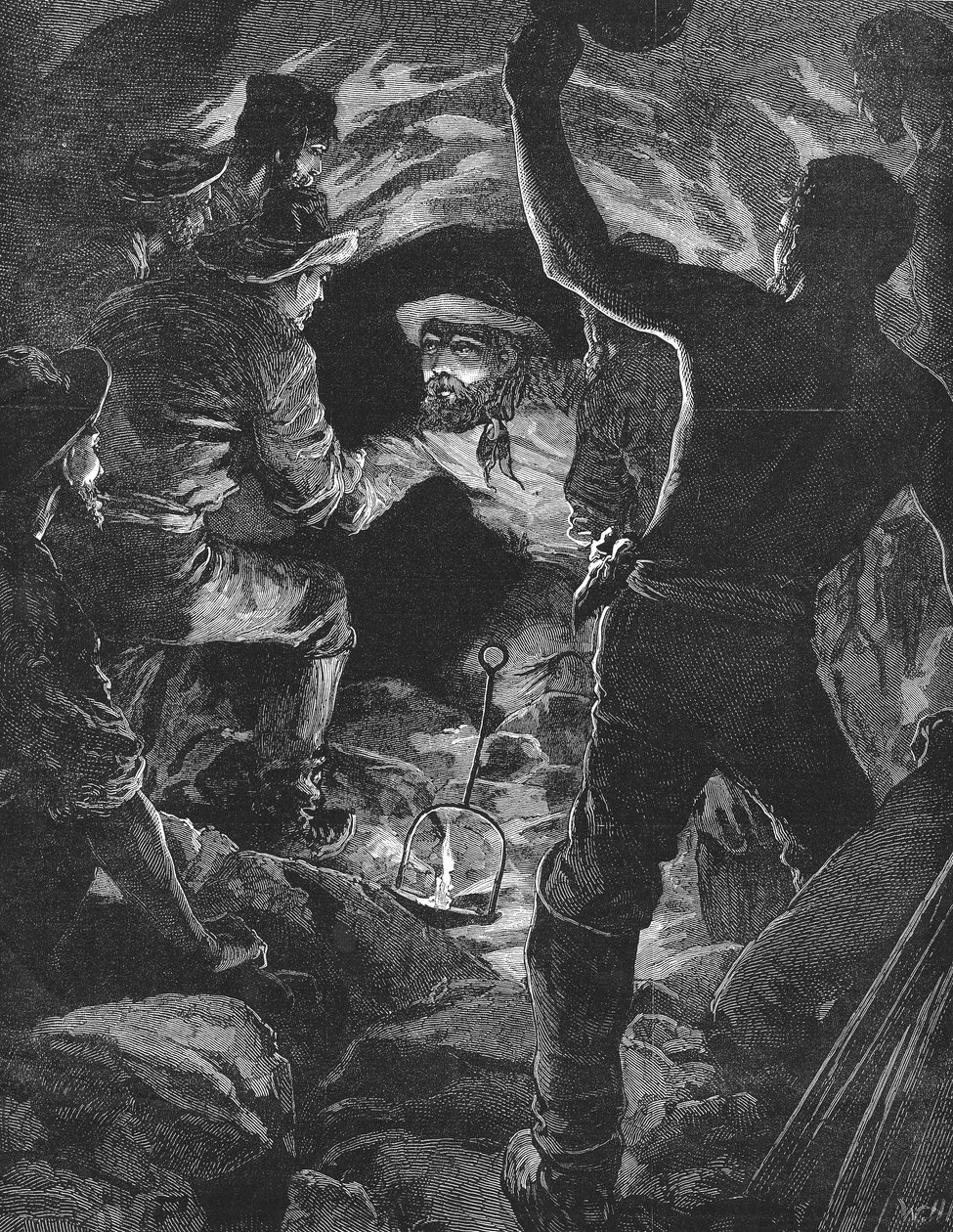 Fertigstellung des Gotthardtunnels unter den Alpen, 1880 von Unbekannt