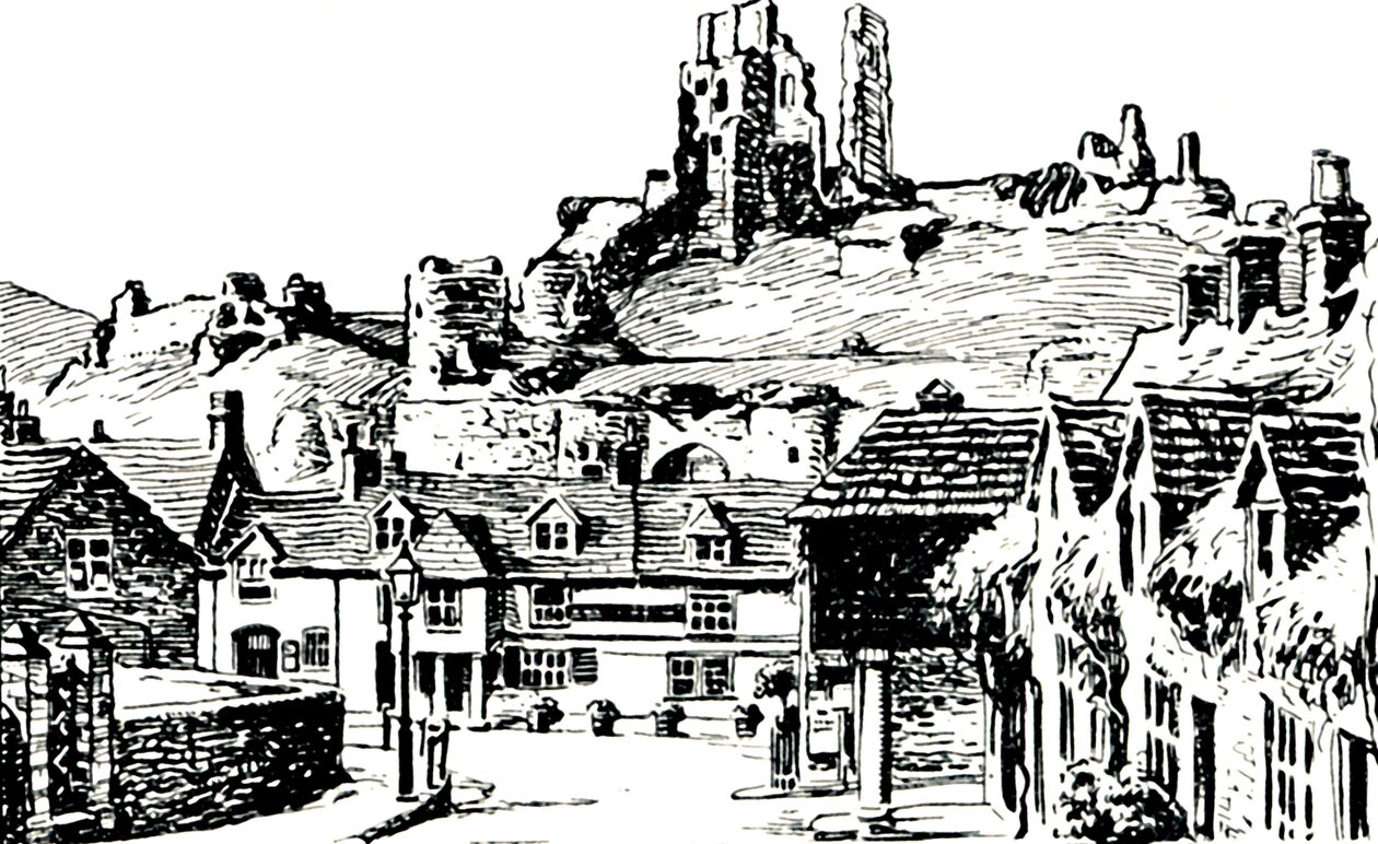 Dorf Corfe, 1929 von Unbekannt