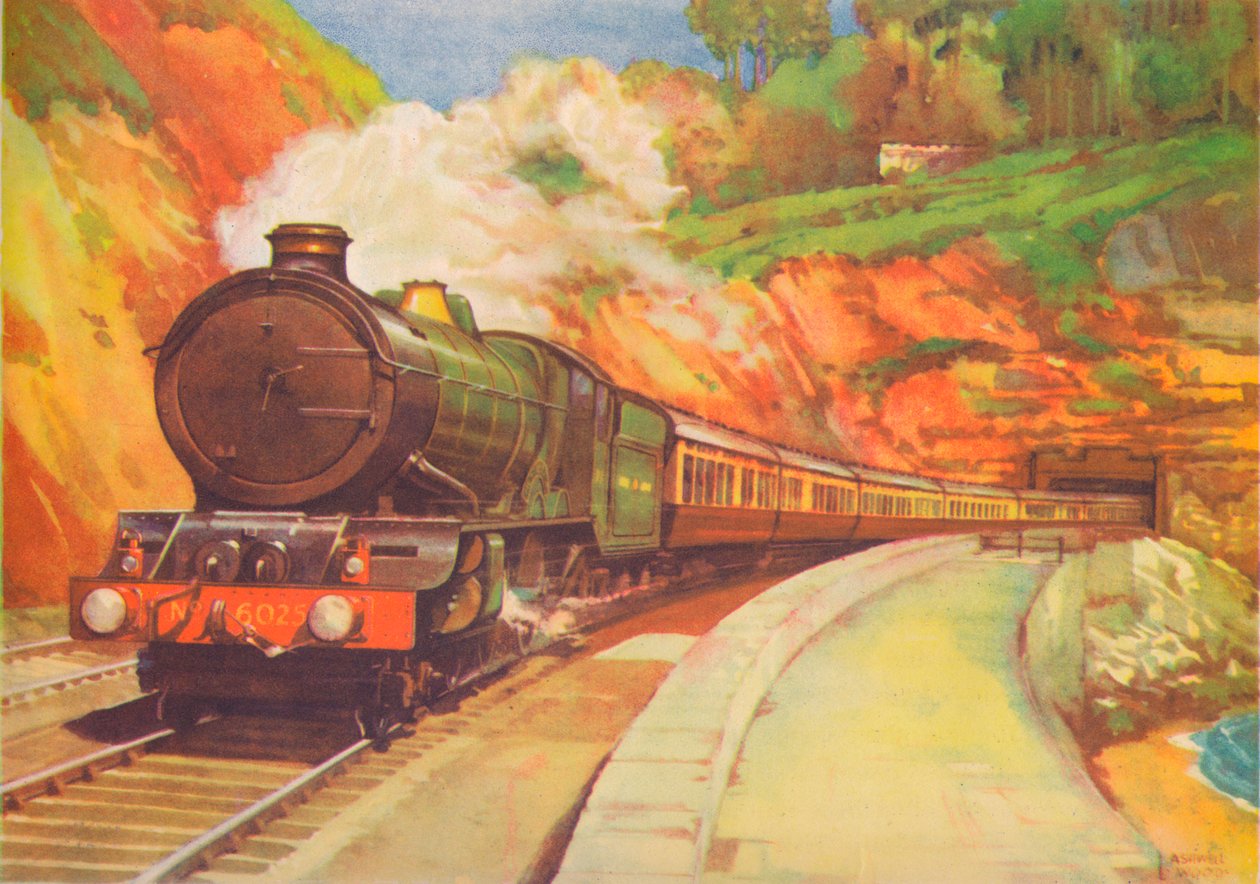 Cornish Rivera Limited, G.W.R., bei Dawlish, 1940 von Unbekannt
