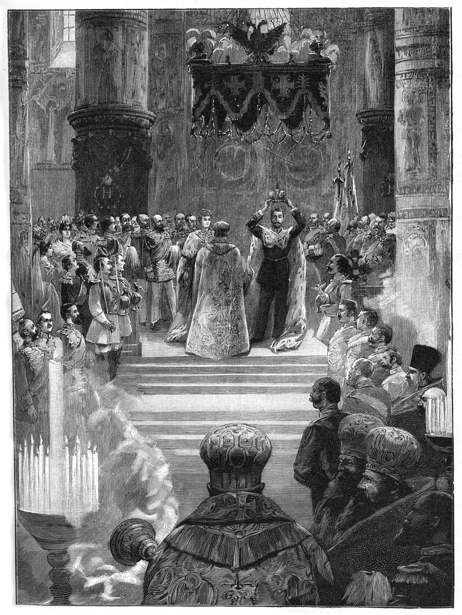 Krönung von Zar Nikolaus II., 26. Mai 1896, 1900 von Unbekannt