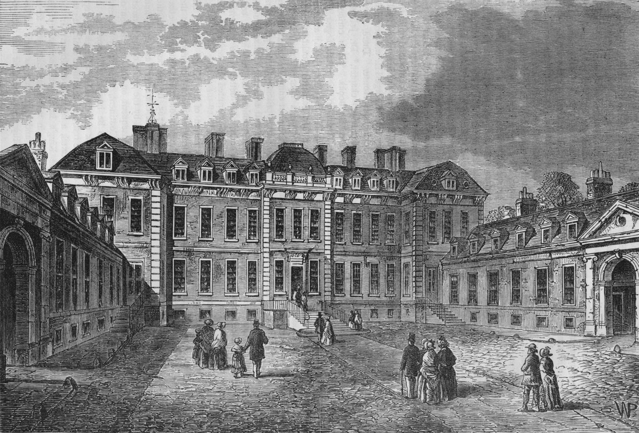 Hof des Montagu House, Great Russell Street, Bloomsbury, London, 1830 von Unbekannt
