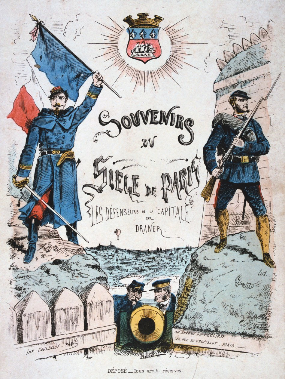 Titelblatt für Souvenirs du Siège de Paris, 1870-1871 von Unbekannt