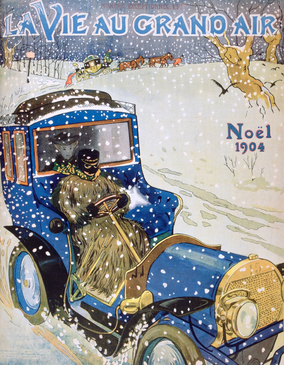 Titelblatt der Weihnachtsausgabe der Zeitschrift La Vie au Grand Air, 1904 von Unbekannt