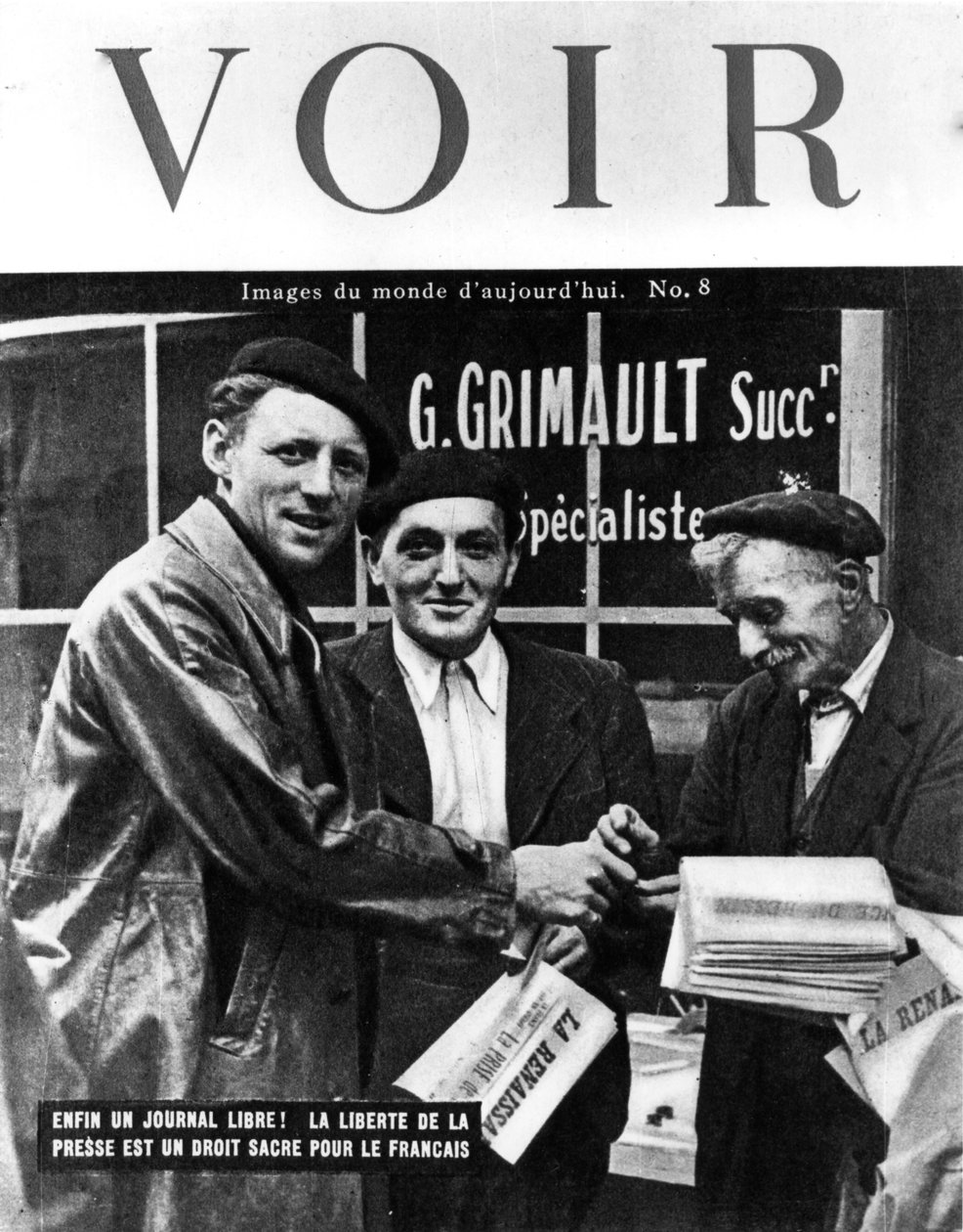 Titelblatt des Voir-Magazins, 1944 von Unbekannt