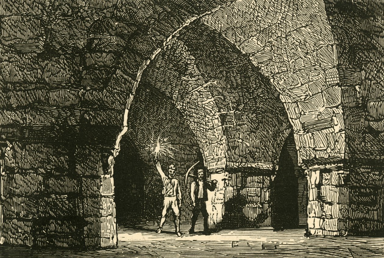 Krypta der Christ Church Cathedral, Dublin, spätes 19. Jahrhundert von Unbekannt