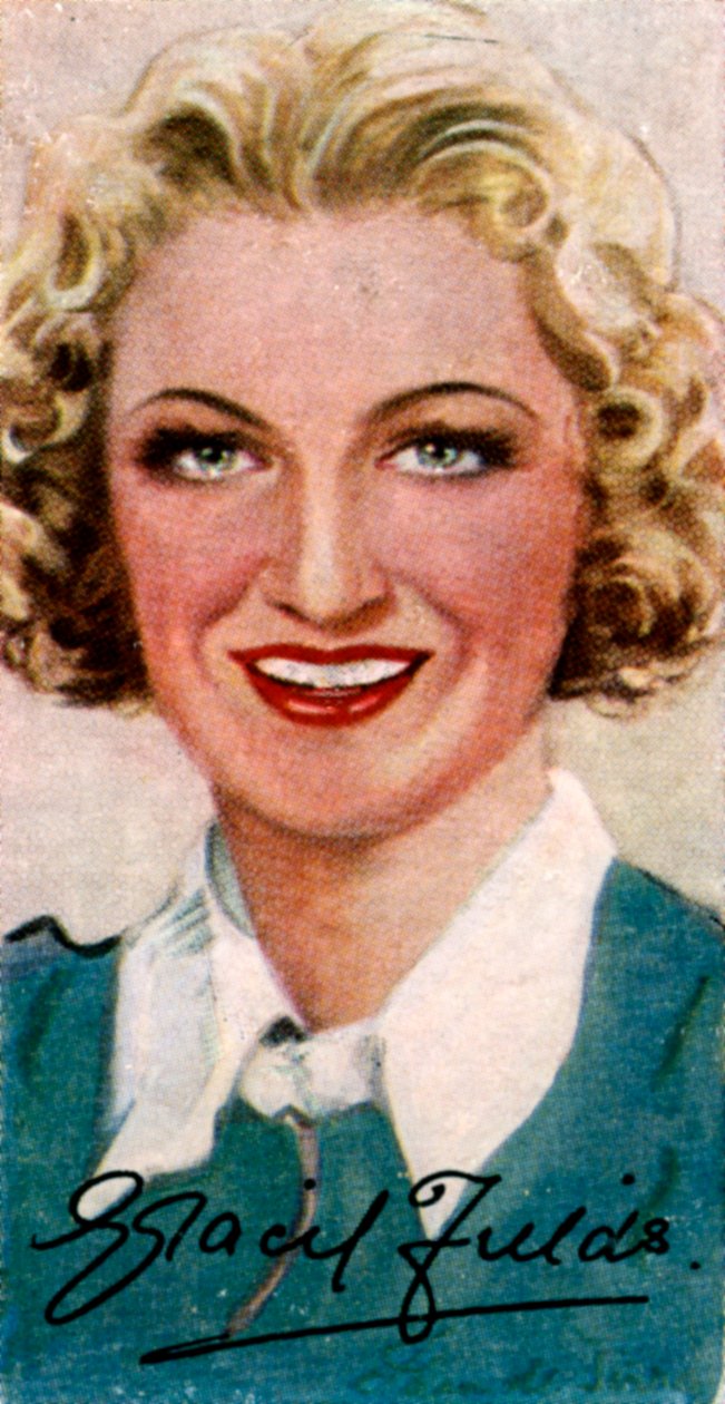 Dame Gracie Fields, englische Sängerin und Komikerin von Unbekannt