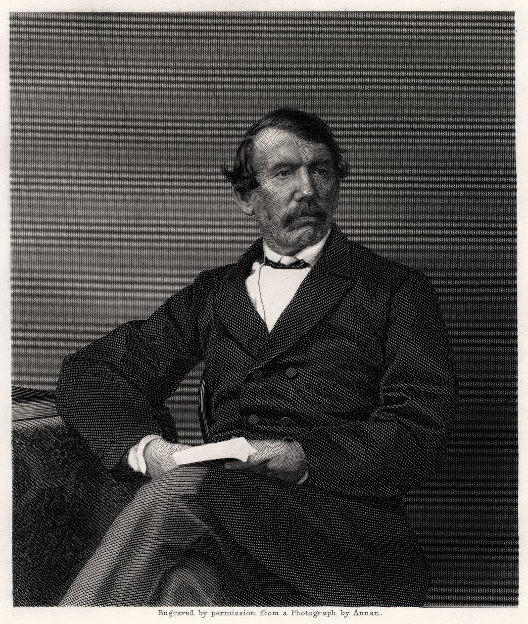 David Livingstone, schottischer Missionar und Afrikaforscher, 19. Jahrhundert von Unbekannt