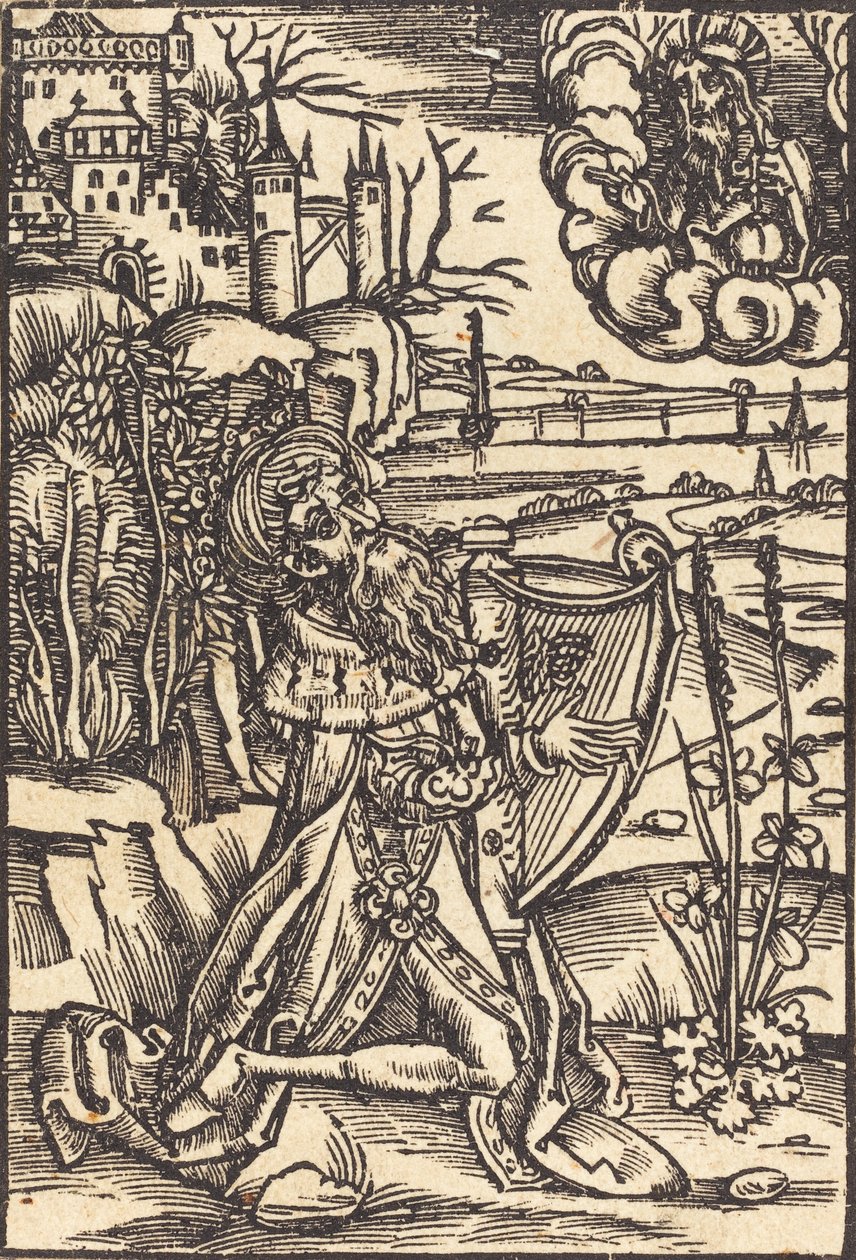 David spielt die Harfe von Unbekannt