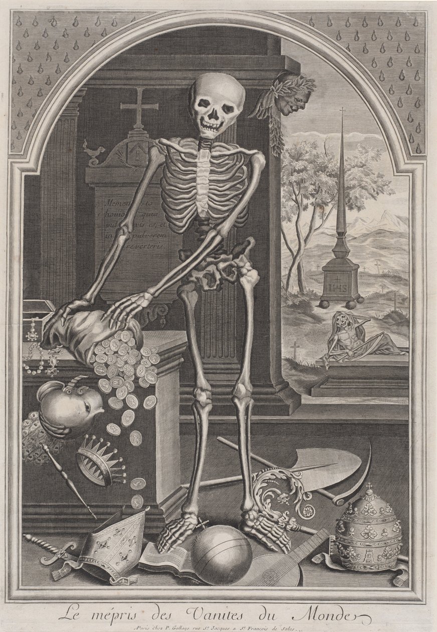 Der Tod mit weltlichen Eitelkeiten von Unbekannt