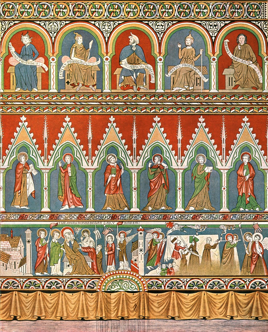 Dekoration in der alten Kirche von Stora Råda, Västra Götaland, Schweden, 1928 von Unbekannt