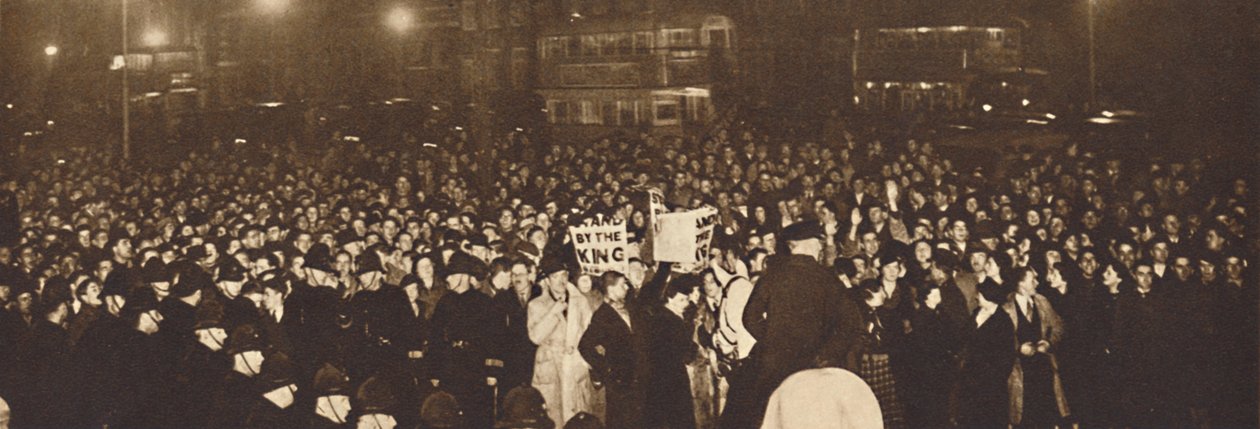 Demonstration in Whitehall, 10. Dezember 1936, 1937 von Unbekannt