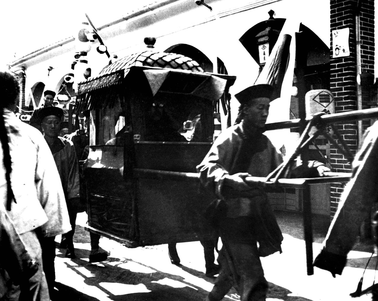 Abreise des Kaisers von Japan, Korea, 1900 von Unbekannt