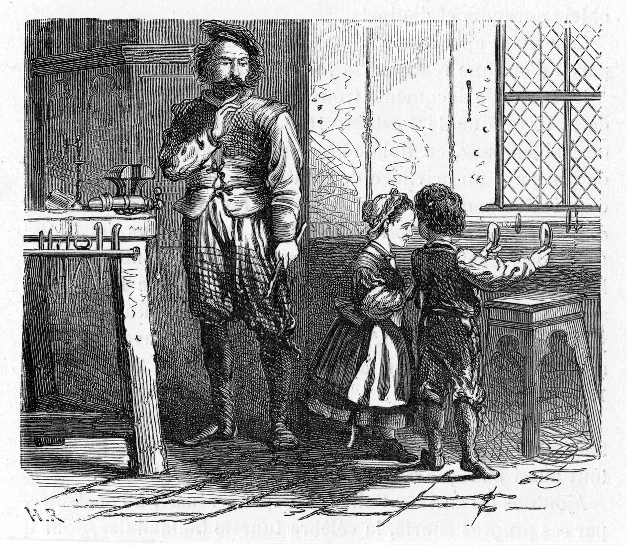 Entdeckung des Prinzips des Teleskops, 17. Jahrhundert, 1863 von Unbekannt
