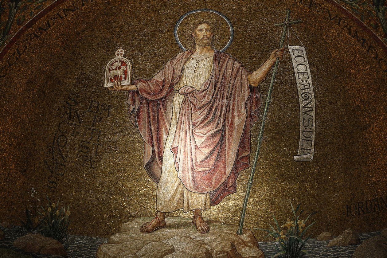 Dormitio-Abtei: Johannes der Täufer Mosaik, Jerusalem, Israel von Unbekannt