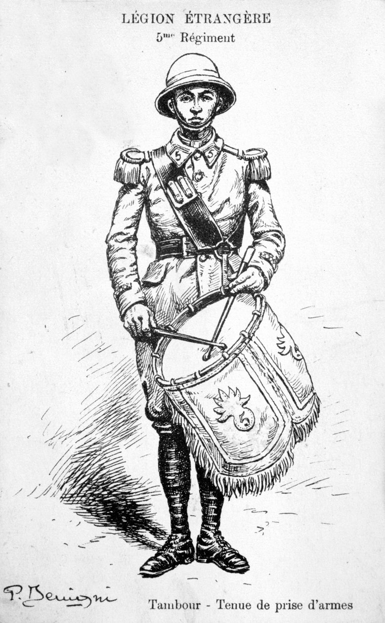 Trommler, 5. Regiment der Französischen Fremdenlegion, 20. Jahrhundert von Unbekannt