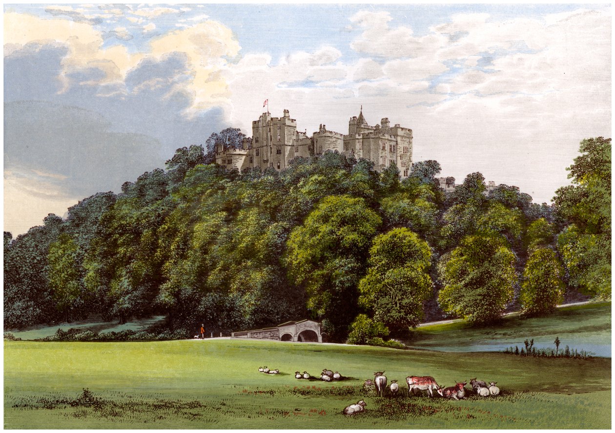 Dunster Castle, Heim der Familie Fownes-Luttrell, Somerset, um 1880 von Unbekannt