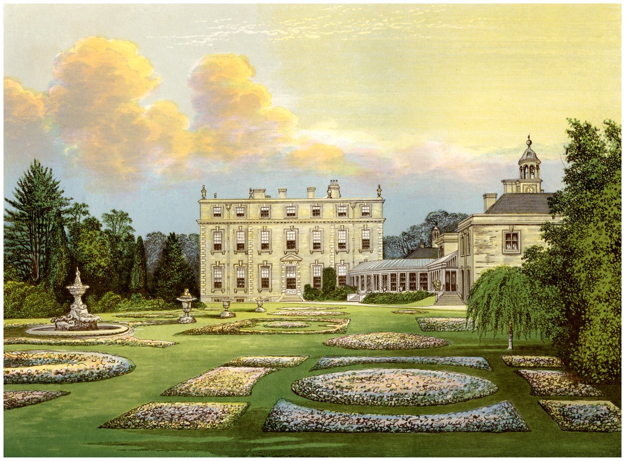 Dytchley House, Oxfordshire, Heimat von Viscount Dillon, ca. 1880 von Unbekannt