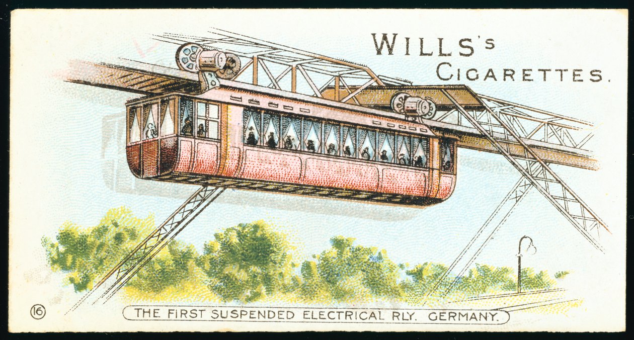 Elektrische Einschienenbahn in Barmen-Elberfeld, jetzt Wuppertal, Deutschland, 1901 von Unbekannt