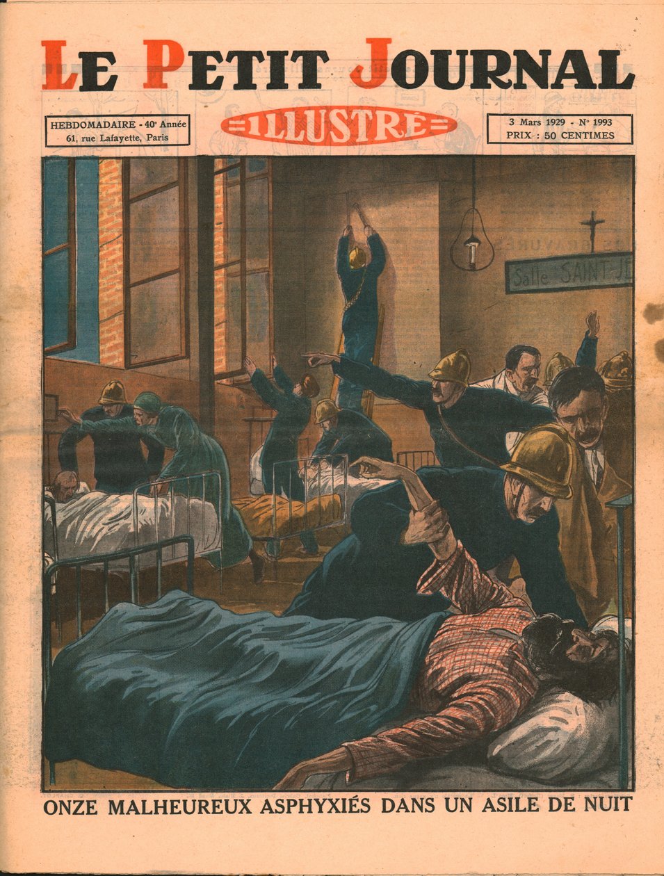 Elf Unglückliche erstickten in einem Nachtschutzraum, 1929 von Unbekannt