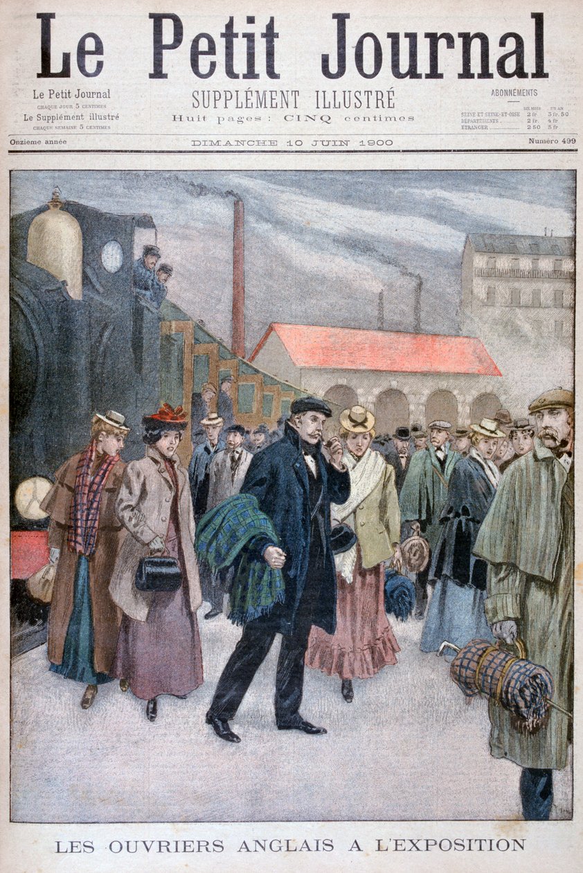 Engländer besuchen die Weltausstellung von 1900, Paris, 1900 von Unbekannt