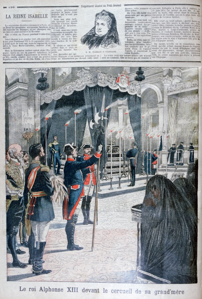 Beisetzung von Isabella II. von Spanien, Kloster El Escorial von Unbekannt