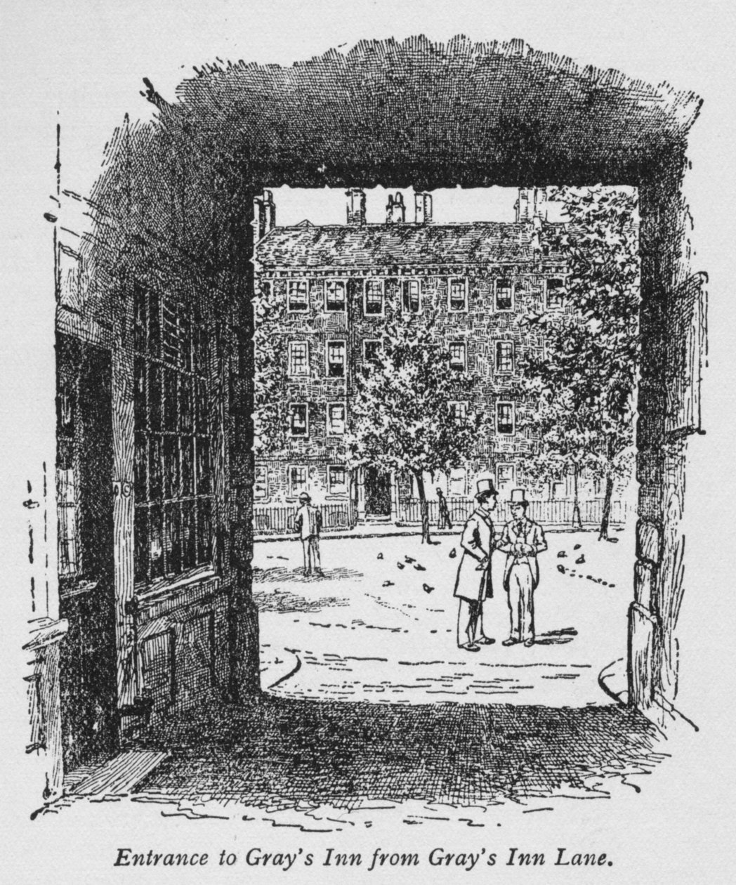 Eingang zu Grays Inn von Grays Inn Lane, ca. 1918 von Unbekannt
