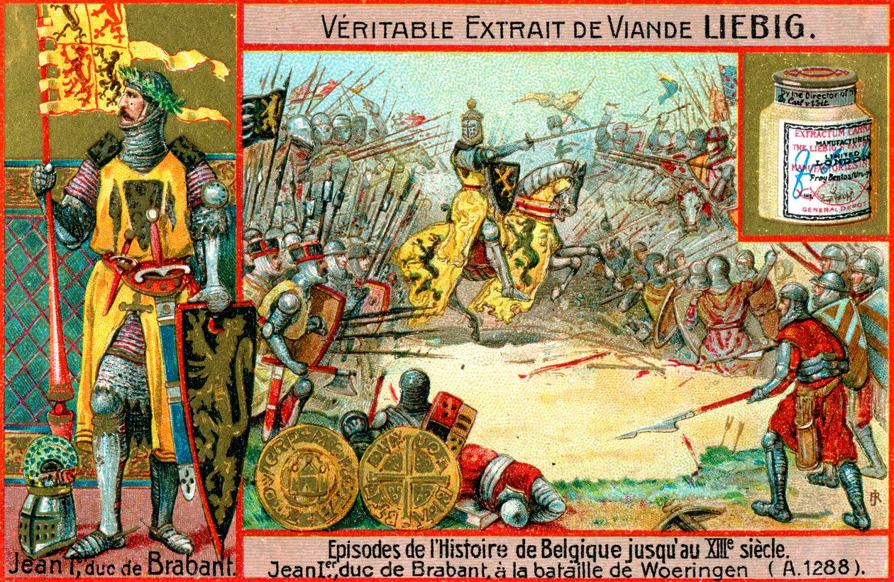Episoden in der Geschichte Belgiens bis zum 13. Jahrhundert: Johann I. von Brabant, ca. 1900 von Unbekannt
