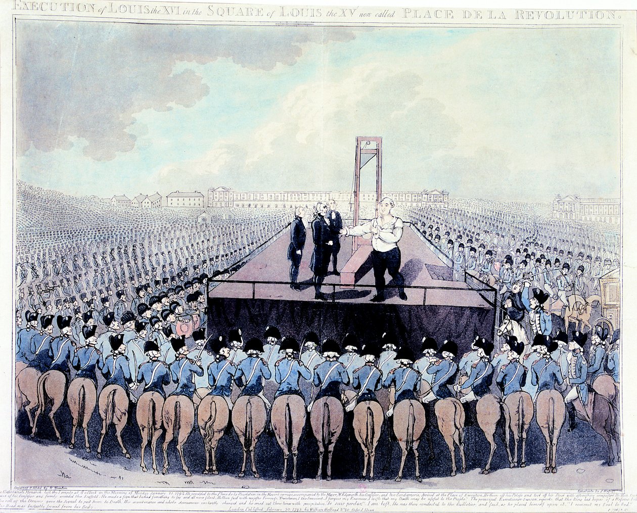 Hinrichtung von Ludwig XVI., 1793 von Unbekannt