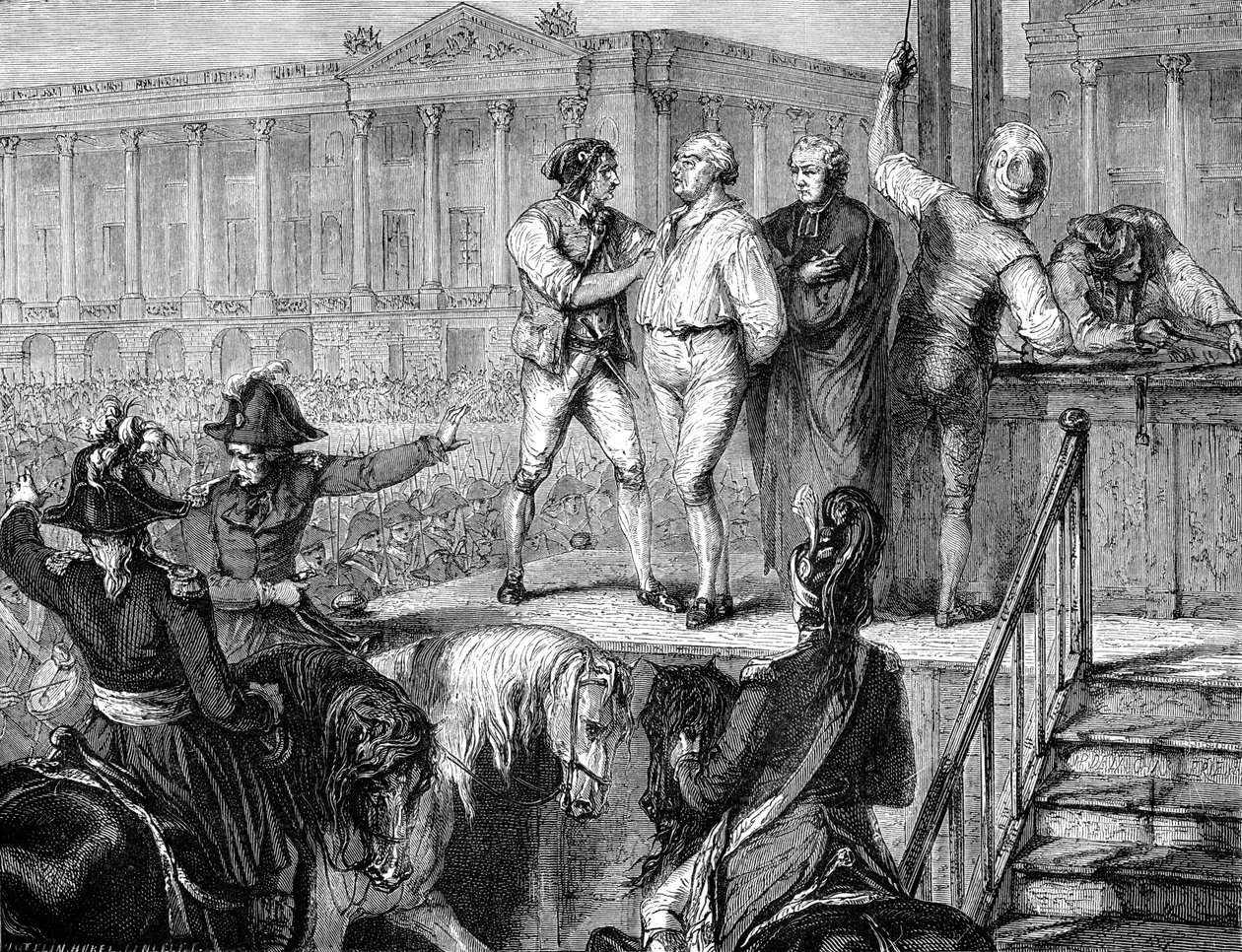 Hinrichtung von Ludwig XVI. von Frankreich, Paris, 21. Januar 1793, 1882-1884 von Unbekannt