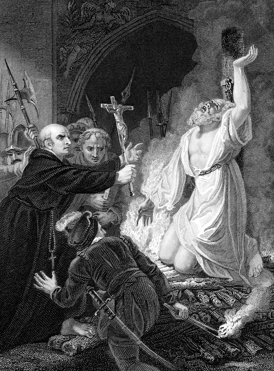 Hinrichtung von Thomas Cranmer, Erzbischof von Canterbury, Oxford von Unbekannt