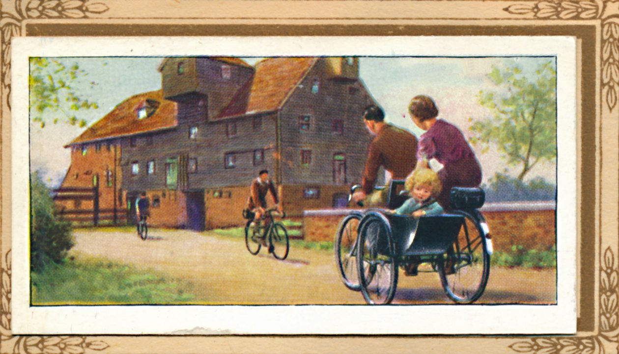 Familientandem mit Seitenwagen, 1939 von Unbekannt